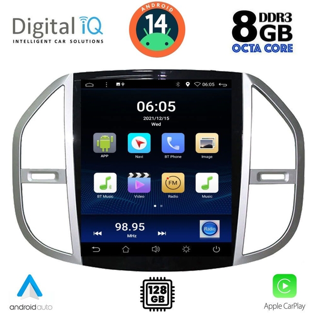 DIGITAL IQ BXF 7960_CPAA TESLA STYLE for MERCEDES VITO mod. 2015&gt;