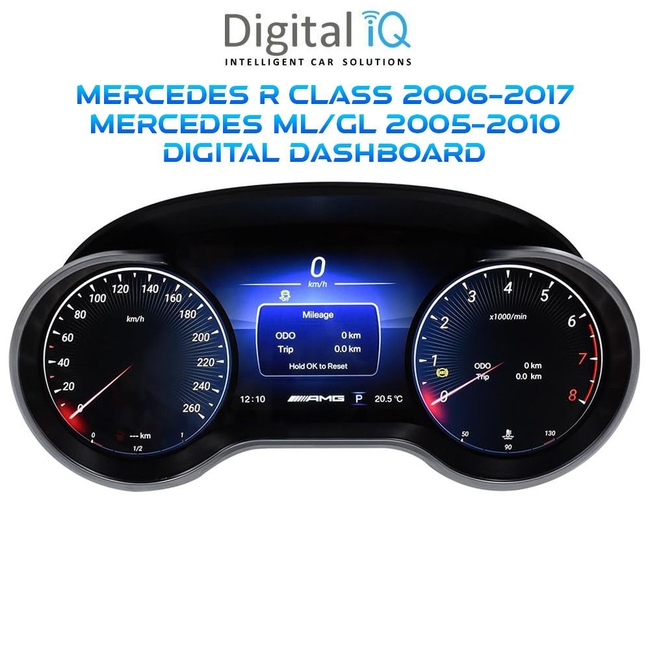 DIGITAL IQ DGU 996_IC (12.3in) MERCEDES R CLASS mod. 2006-2017 - ML / GL mod. 2005-2010 DIGITAL DASHBOARD