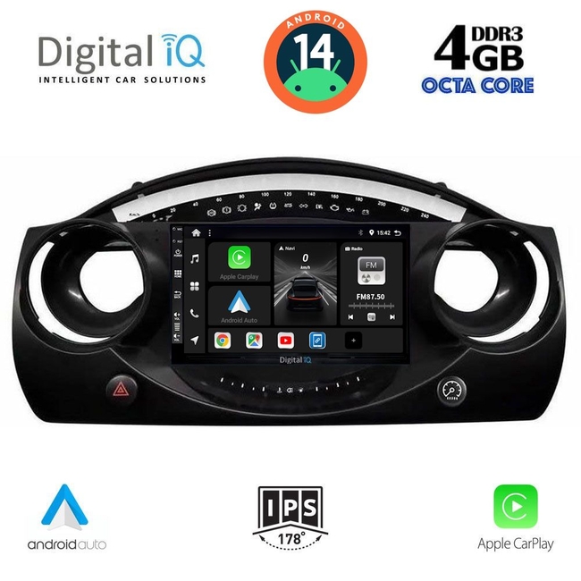 DIGITAL IQ BXF 6063_CPAA (9inc) MULTIMEDIA TABLET for MINI COOPER (R50-R52-R53) mod. 2000-2006