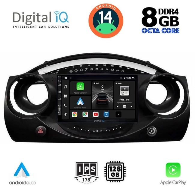 DIGITAL IQ BXF 7063_CPAA (9inc) MULTIMEDIA TABLET for MINI COOPER (R50-R52-R53) mod. 2000-2006