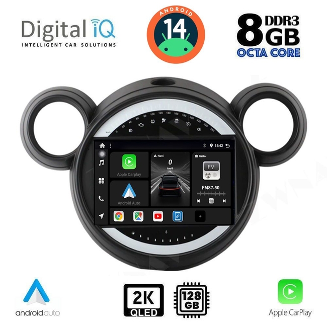 DIGITAL IQ BXF 8065_CPAA (9inc) MULTIMEDIA TABLET for MINI COUNTRYMAN (R60) mod. 2010-2016 - PACEMAN (R61) mod. 2013-2016