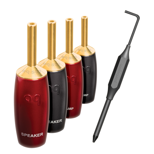 Audioquest 500 Multi-Banana Gold plated (set 4 τεμαχίων)