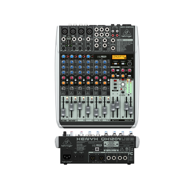 Behringer XENYX QX1204 USB - 4 mic 3 stereo