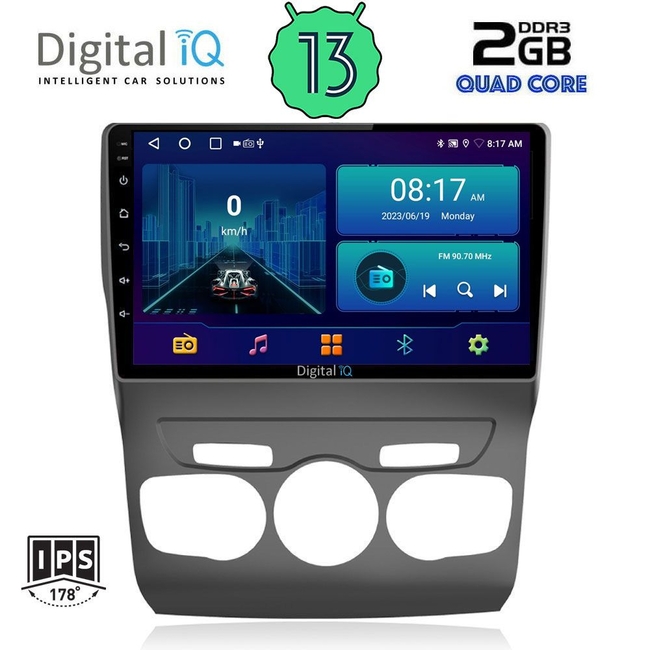 DIGITAL IQ BXB 1085_GPS (10inc) MULTIMEDIA TABLET for CITROEN C4 -DS4 mod. 2011-2018