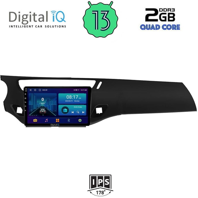 DIGITAL IQ BXB 1092_GPS (9inc) MULTIMEDIA TABLET for CITROEN C3 - DS3 mod. 2009-2016