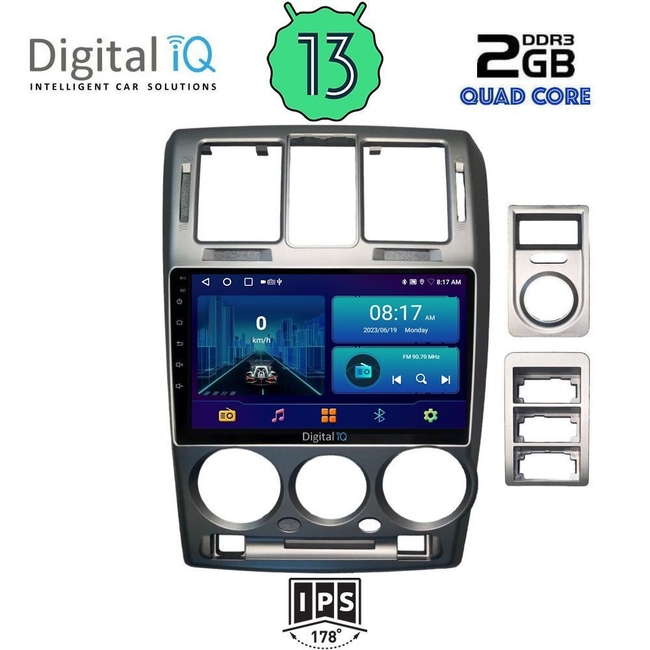 DIGITAL IQ BXB 1222_GPS (9inc) MULTIMEDIA TABLET for HYUNDAI GETZ mod. 2002-2011