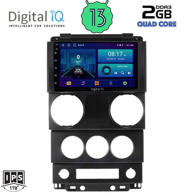 DIGITAL IQ BXB 1292_GPS (9inc) MULTIMEDIA TABLET for JEEP WRANGLER  mod. 2006-2011