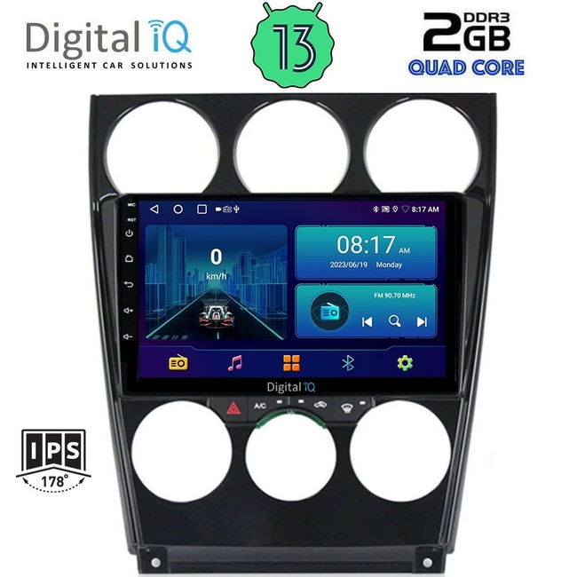 DIGITAL IQ BXB 1375_GPS (9inc) MULTIMEDIA TABLET for MAZDA 6 (FACELIFT) mod. 2005-2008