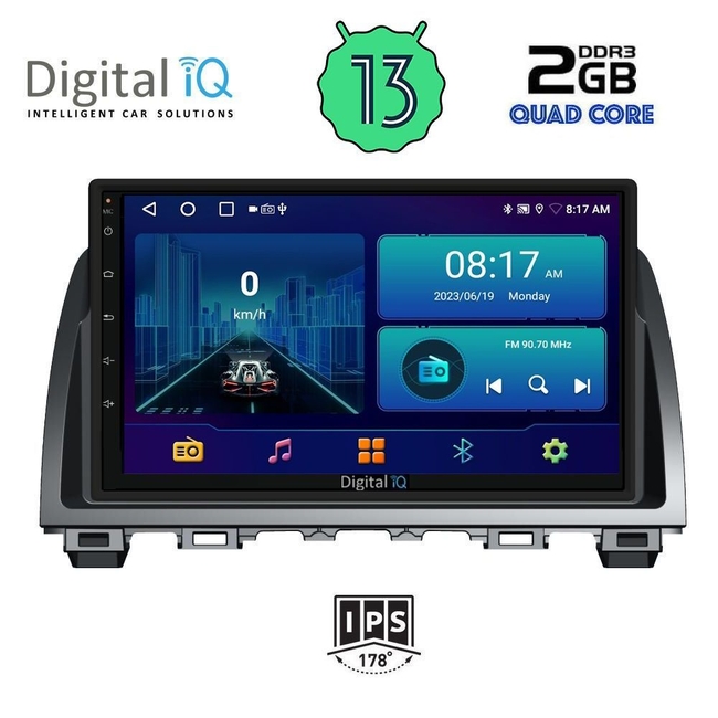 DIGITAL IQ BXB 1378_GPS (9inc) MULTIMEDIA TABLET for MAZDA 6 mod. 2012-2017