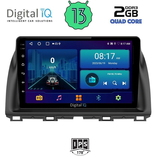 DIGITAL IQ BXB 1380_GPS (10inc) MULTIMEDIA TABLET for MAZDA CX5 mod. 2013-2017