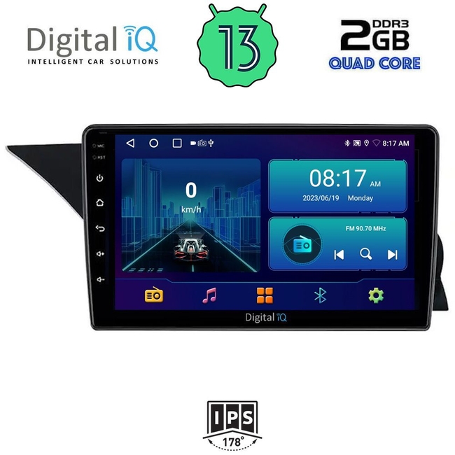 DIGITAL IQ BXB 1412_GPS (NTG 4.5) (9inc) MULTIMEDIA TABLET for MERCEDES GLK (X204) mod. 2013-2017