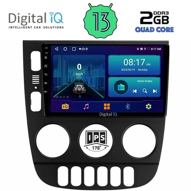 DIGITAL IQ BXB 1413_GPS (9inc) MULTIMEDIA TABLET for MERCEDES ML (W163) mod. 2002-2005