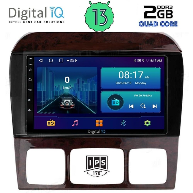 DIGITAL IQ BXB 1426_GPS (9inc) MULTIMEDIA TABLET for MERCEDES  S  W220  mod. 1998-2005