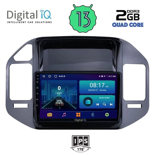 DIGITAL IQ BXB 1444_GPS (9inc) MULTIMEDIA TABLET for MITSUBISHI PAJERO mod. 1999-2006