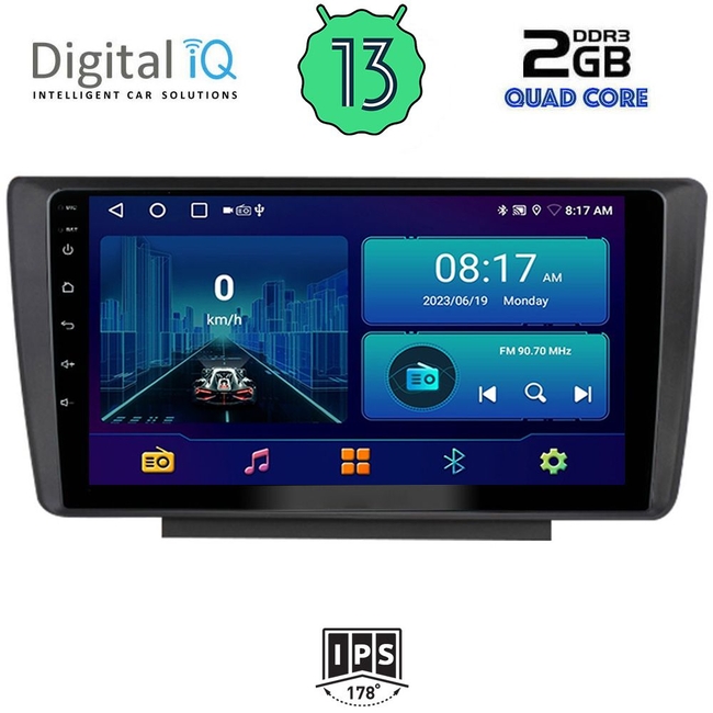 DIGITAL IQ BXB 1594_GPS (9inc) MULTIMEDIA TABLET for  SKODA OCTAVIA 5 mod. 2005-2012