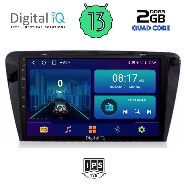 DIGITAL IQ BXB 1597_GPS (10inc) MULTIMEDIA TABLET for SKODA OCTAVIA 7 mod. 2013-2021