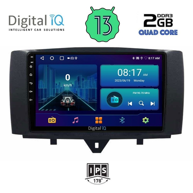 DIGITAL IQ BXB 1622_GPS (9inc) MULTIMEDIA TABLET for SMART (451) mod. 2010-2015