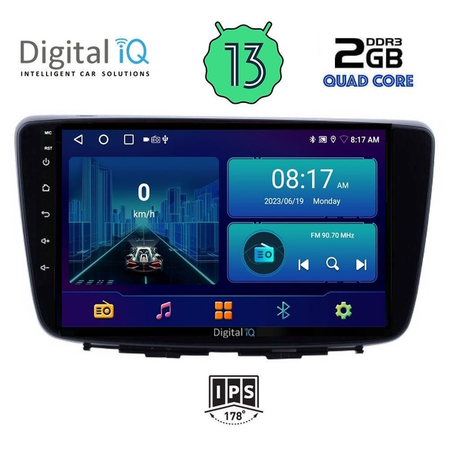 DIGITAL IQ BXB 1672_GPS (9inc) MULTIMEDIA TABLET for SUZUKI BALENO mod. 2016-2022