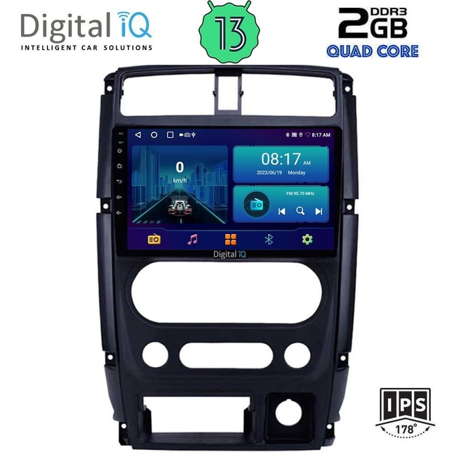 DIGITAL IQ BXB 1678_GPS (9inc) MULTIMEDIA TABLET for SUZUKI JIMNY mod. 2007-2017