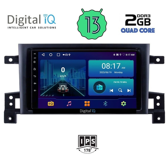 DIGITAL IQ BXB 1696_GPS (9inc) MULTIMEDIA TABLET for SUZUKI GRAND VITARA mod. 2005-2015