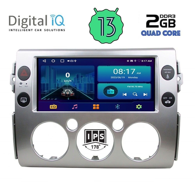 DIGITAL IQ BXB 1717_GPS (9inc) MULTIMEDIA TABLET for TOYOTA FJ CRUISER mod. 2007-2013