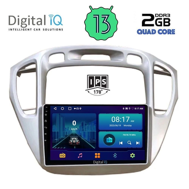 DIGITAL IQ BXB 1718_GPS (9inc) MULTIMEDIA TABLET for TOYOTA HIGHLANDER mod. 2002-2009