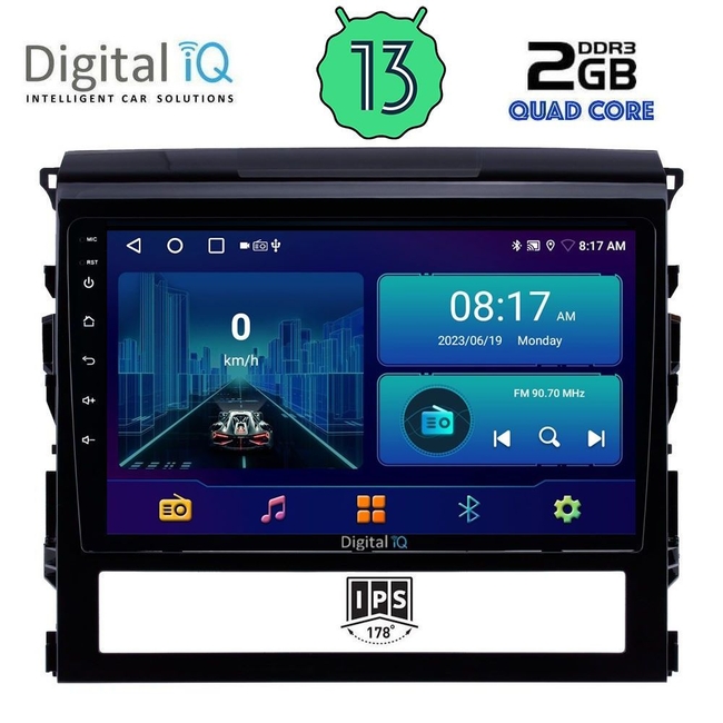 DIGITAL IQ BXB 1725_GPS (9inc) MULTIMEDIA TABLET for TOYOTA LANDCRUISER mod. 2016-2019