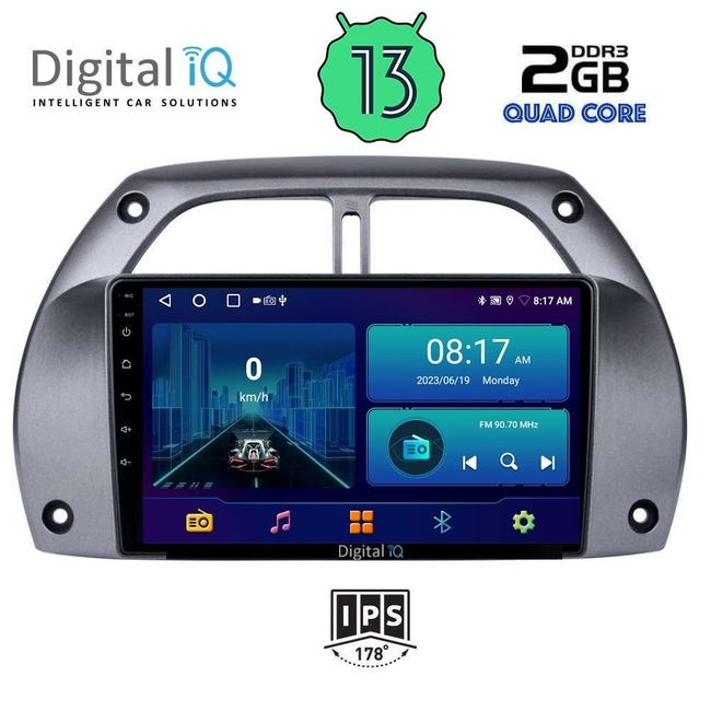 DIGITAL IQ BXB 1730_GPS A/C (9inc) MULTIMEDIA TABLET for TOYOTA RAV 4 mod. 2000-2006