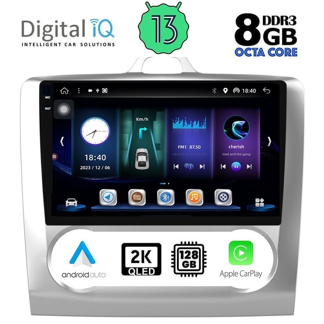 DIGITAL IQ BXD 11156_CPA CLIMA (9inc) MULTIMEDIA TABLET for FORD FOCUS mod. 2005-2012