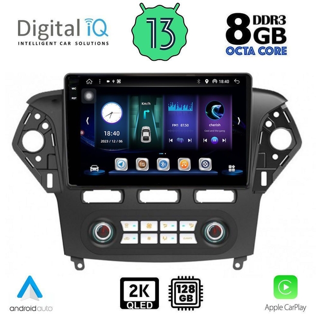 DIGITAL IQ BXD 11163_CPA CLIMA (10inc) MULTIMEDIA TABLET for FORD MONDEO mod. 2011-2013