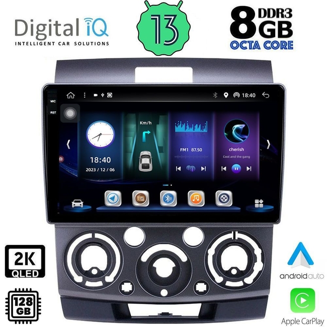 DIGITAL IQ BXD 11170_CPA (9inc) MULTIMEDIA TABLET for FORD RANGER | MAZDA BT50 mod. 2006-2011