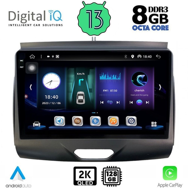 DIGITAL IQ BXD 11172_CPA (9inc) MULTIMEDIA TABLET for FORD RANGER mod. 2015-2018