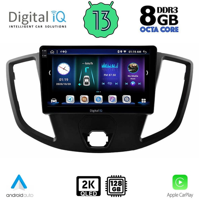 DIGITAL IQ BXD 11179_CPA  (9inc) MULTIMEDIA TABLET for FORD TRANSIT mod. 2014-2020