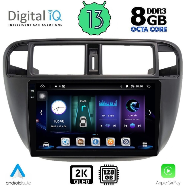 DIGITAL IQ BXD 11186_CPA A/C (9inc) MULTIMEDIA TABLET for HONDA CIVIC mod. 1995-2001