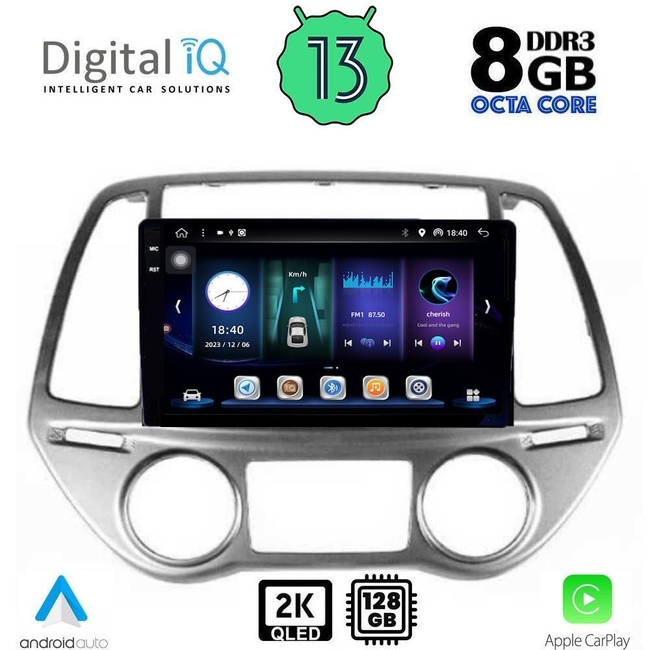 DIGITAL IQ BXD 11227_CPA CLIMA (9inc) MULTIMEDIA TABLET for HYUNDAI i20 mod. 2008-2012