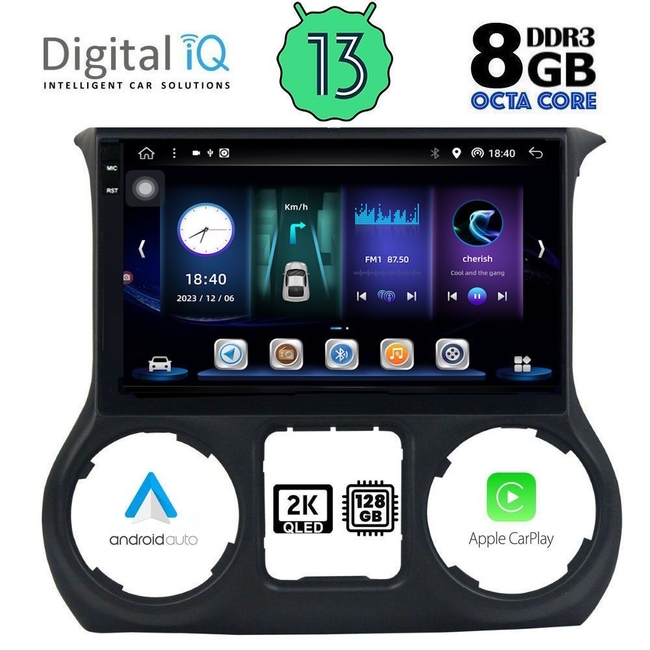 DIGITAL IQ BXD 11295_CPA (10inc) MULTIMEDIA TABLET for JEEP WRANGLER  mod. 2011-2014