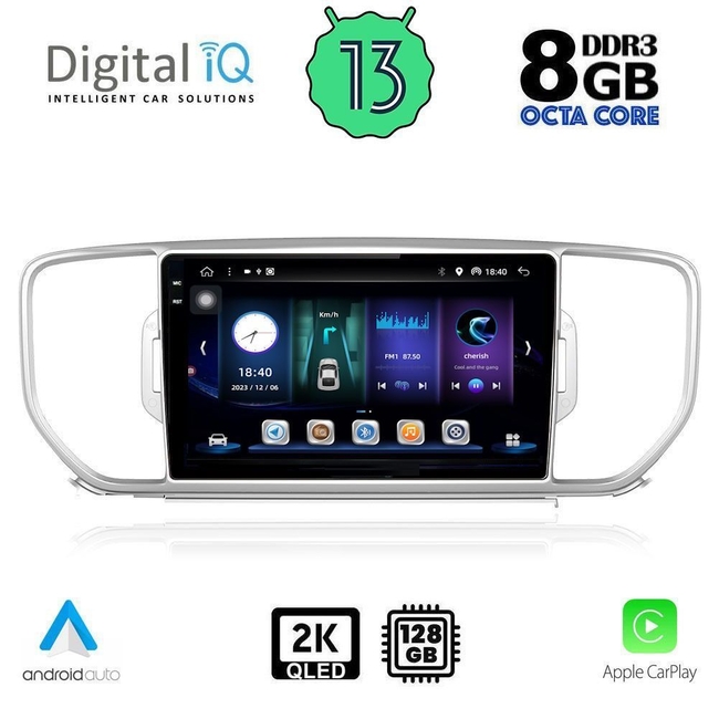 DIGITAL IQ BXD 11326_CPA (9inc) MULTIMEDIA TABLET for KIA SPORTAGE mod. 2015-2018