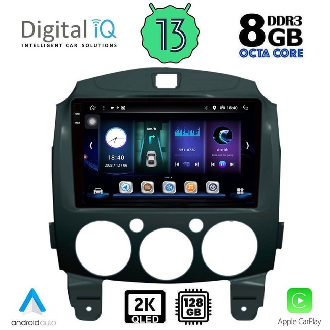 DIGITAL IQ BXD 11361_CPA (9inc) MULTIMEDIA TABLET for MAZDA 2  mod. 2007-2014