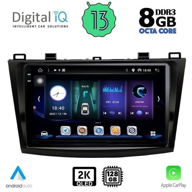 DIGITAL IQ BXD 11366_CPA (9inc) MULTIMEDIA TABLET for MAZDA 3 mod. 2009-2014