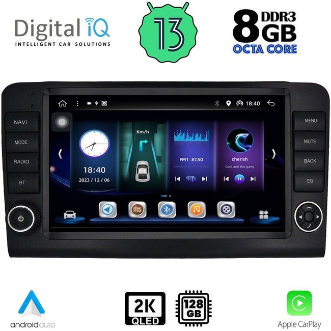 DIGITAL IQ BXD 11416_CPA (9inc) MULTIMEDIA TABLET for MERCEDES ML (W164) – GL (X164) mod. 2005-2011