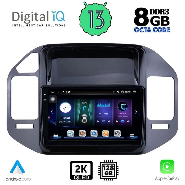 DIGITAL IQ BXD 11444_GPS (9inc) MULTIMEDIA TABLET for MITSUBISHI PAJERO mod. 1999-2006