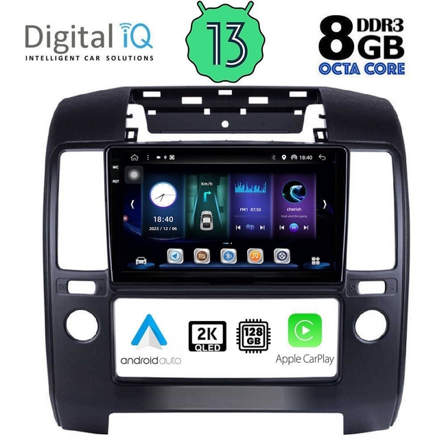 DIGITAL IQ BXD 11454_CPA A/C (9inc) MULTIMEDIA TABLET for NISSAN NAVARA D40 mod. 2006-2011 με A/C