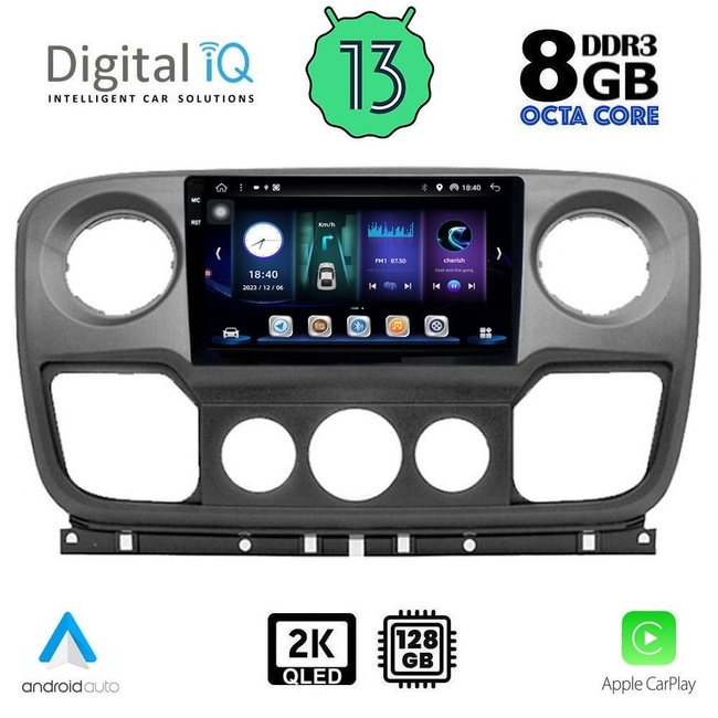 DIGITAL IQ BXD 11463_CPA (10inc) MULTIMEDIA TABLET for NISSAN NV400 - OPEL MOVANO - RENAULT MASTER mod. 2010-2020