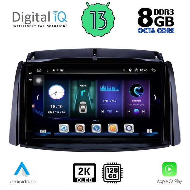 DIGITAL IQ BXD 11551_CPA (9inc) MULTIMEDIA TABLET for RENAULT KOLEOS mod. 2006-2016