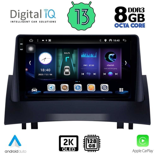 DIGITAL IQ BXD 11555_CPA (9inc) MULTIMEDIA TABLET for RENAULT MEGANE 2 mod. 2002-2008