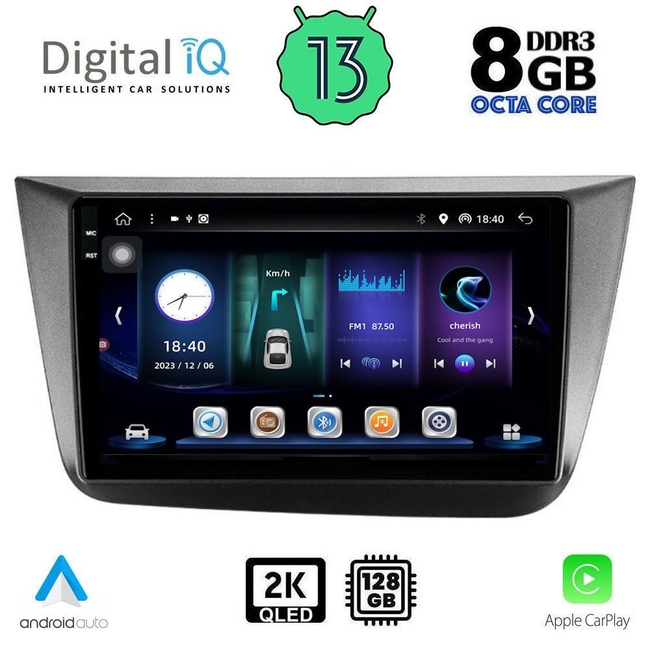 DIGITAL IQ BXD 11570_CPA (9inc) MULTIMEDIA TABLET for SEAT ALTEA mod. 2004-2015