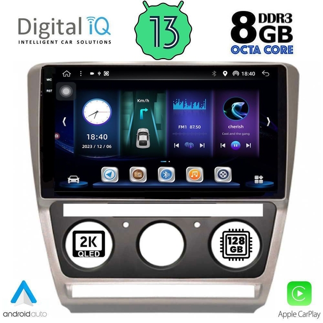 DIGITAL IQ BXD 11595_CPA (10inc) MULTIMEDIA TABLET for SKODA OCTAVIA 5 mod. 2005-2012