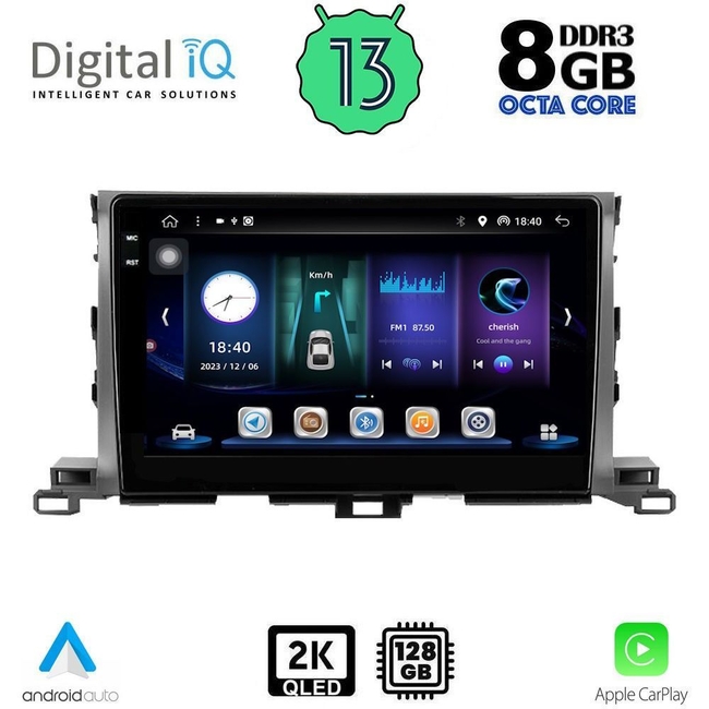 DIGITAL IQ BXD 11700_CPA (10inc) MULTIMEDIA TABLET for TOYOTA HIGHLANDER mod. 2014-2019