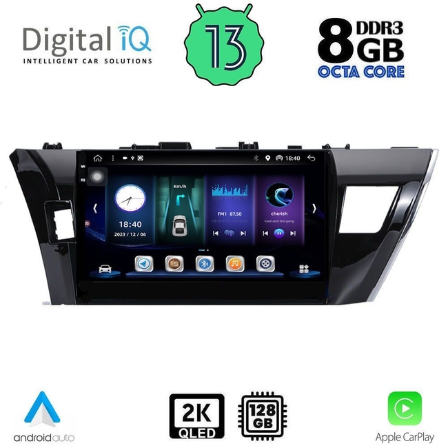 DIGITAL IQ BXD 11714_CPA (10inc) MULTIMEDIA TABLET for TOYOTA COROLLA mod. 2013-2016