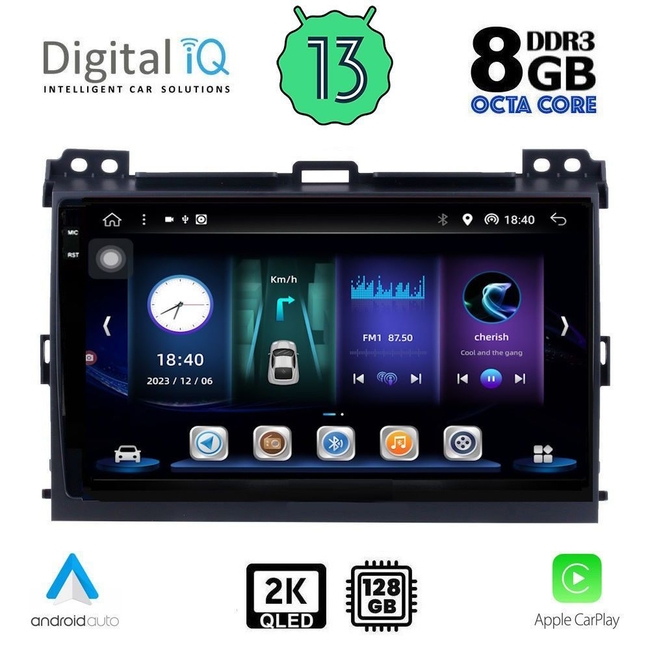 DIGITAL IQ BXD 11723_CPA (9inc) MULTIMEDIA TABLET for TOYOTA LANDCRUISER mod. 2002-2008